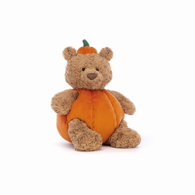 Jellycat Bartholomew Pumpkin Bear Australia | 987162EXF